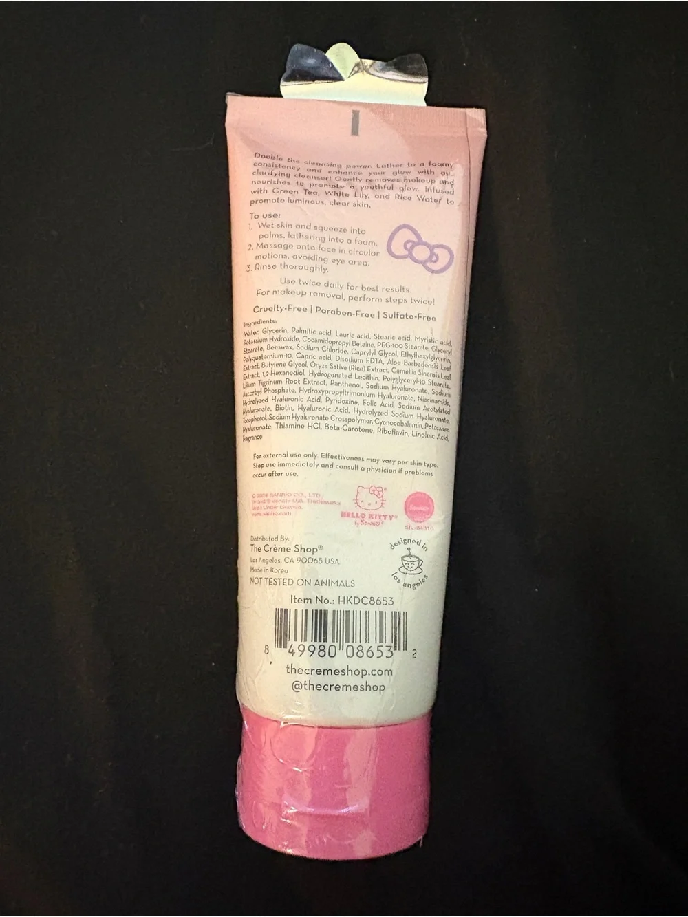 Créme x Hello Kitty Double Cleanse 2-in-1 Daily Cleanser & Makeup Remover - Pink